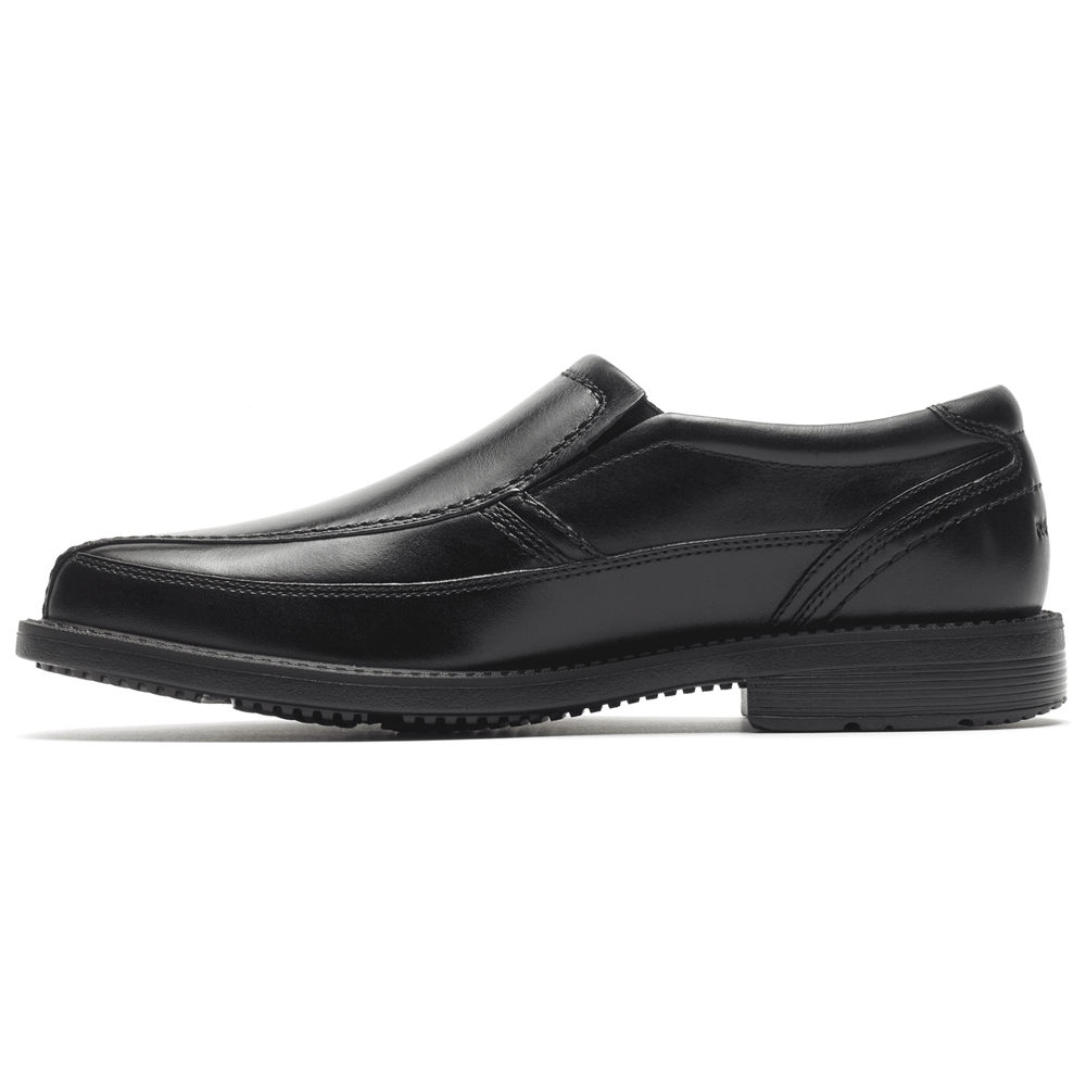 Rockport Mens Style Leader 2 Bike Toe - Slip-On Black - ITJ405298